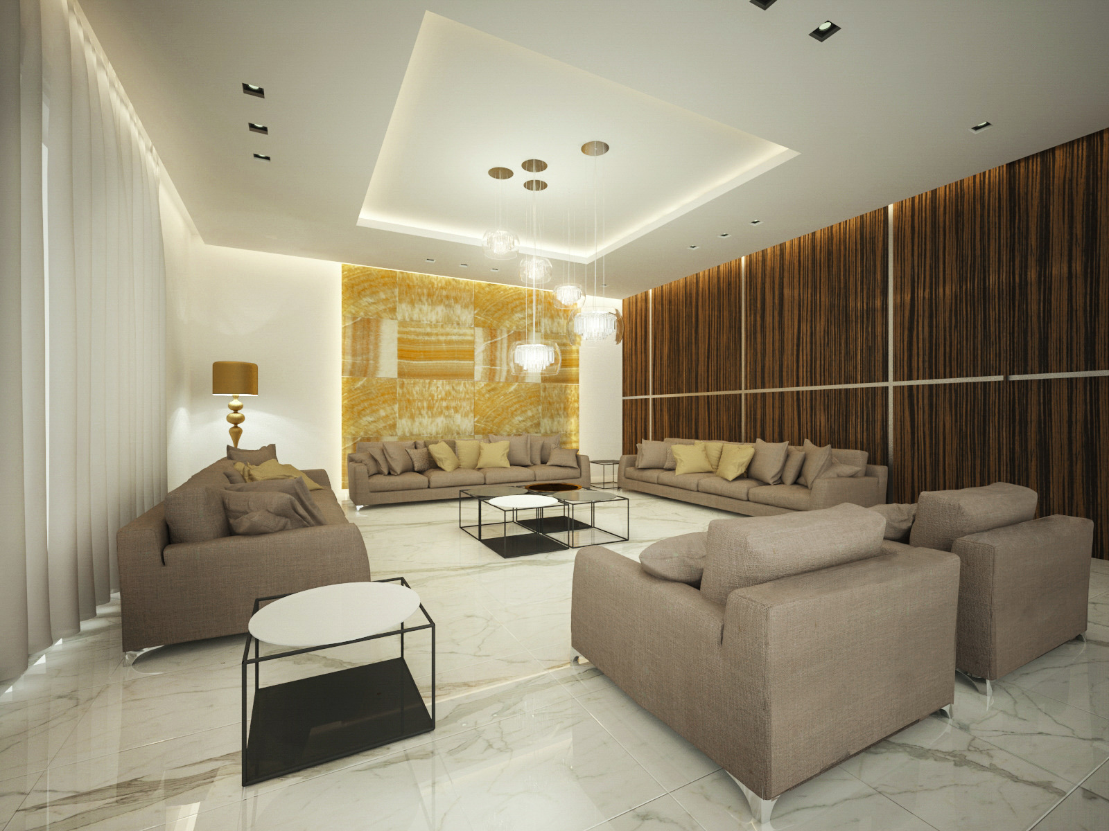 科威特 Radiance Villa 豪华私人住宅设计-11