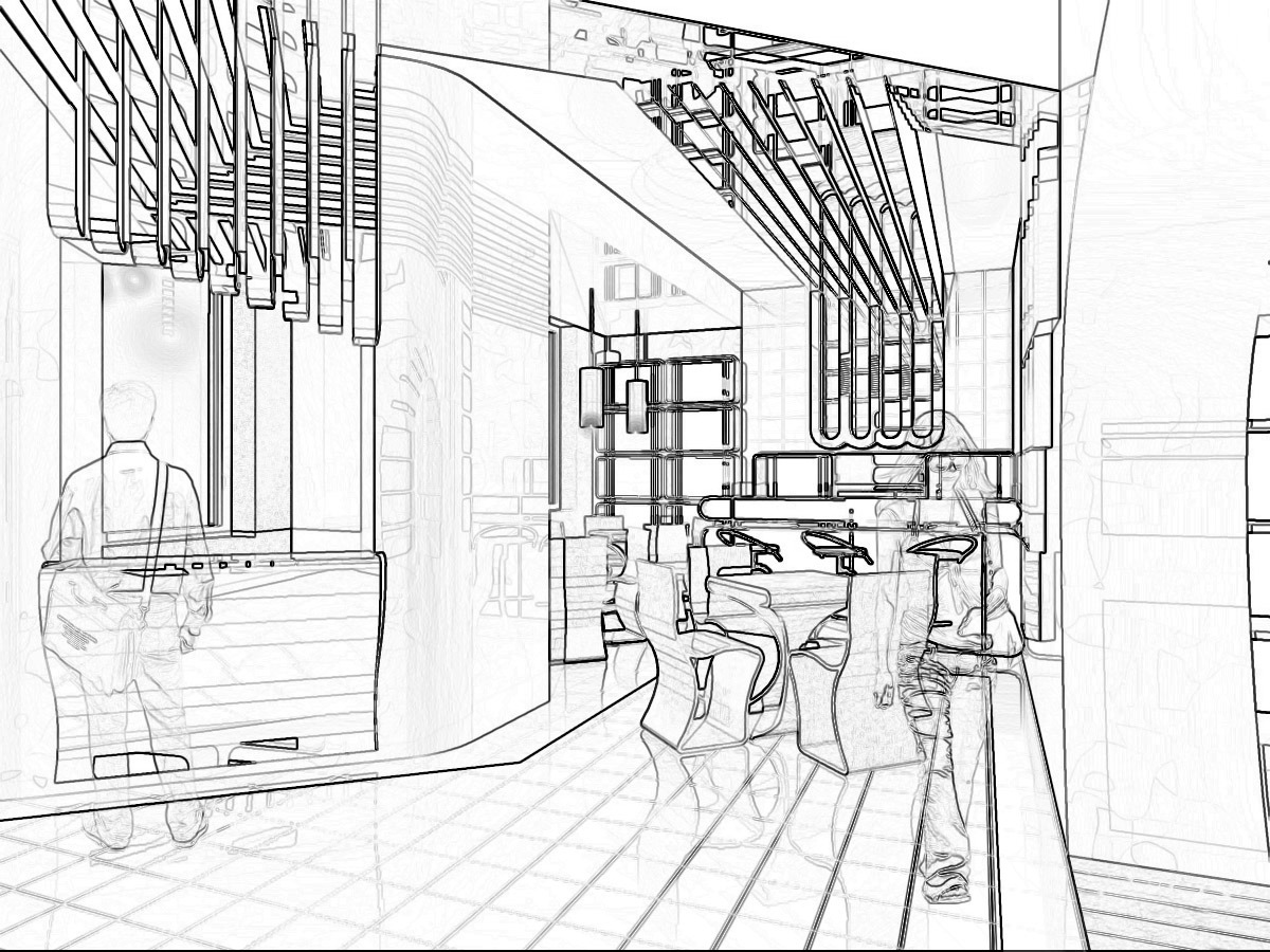 米斯克斯美食店室内设计-3