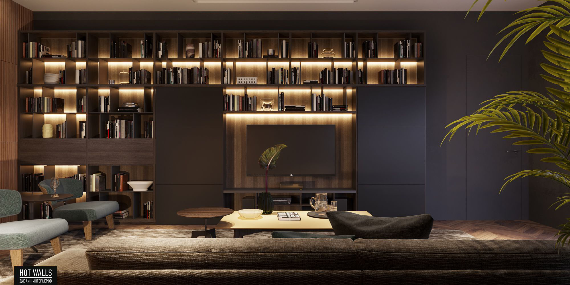 莫斯科公寓设计，融合城市风光与室内美学-7