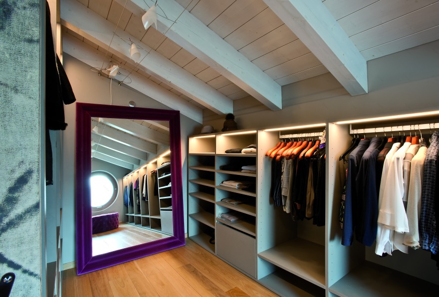 别墅,餐厅·木材和石头-15