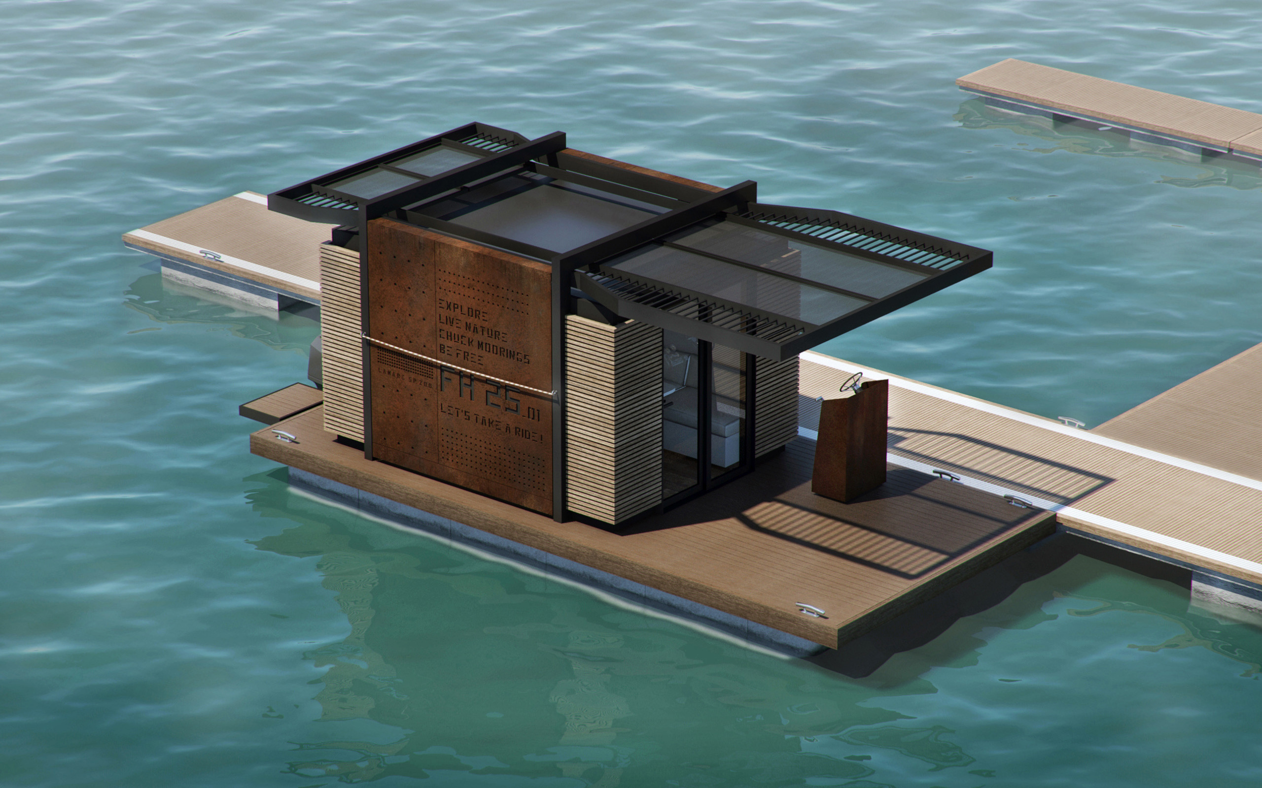 波兰 floating home FH25_ 水上度假屋设计-5