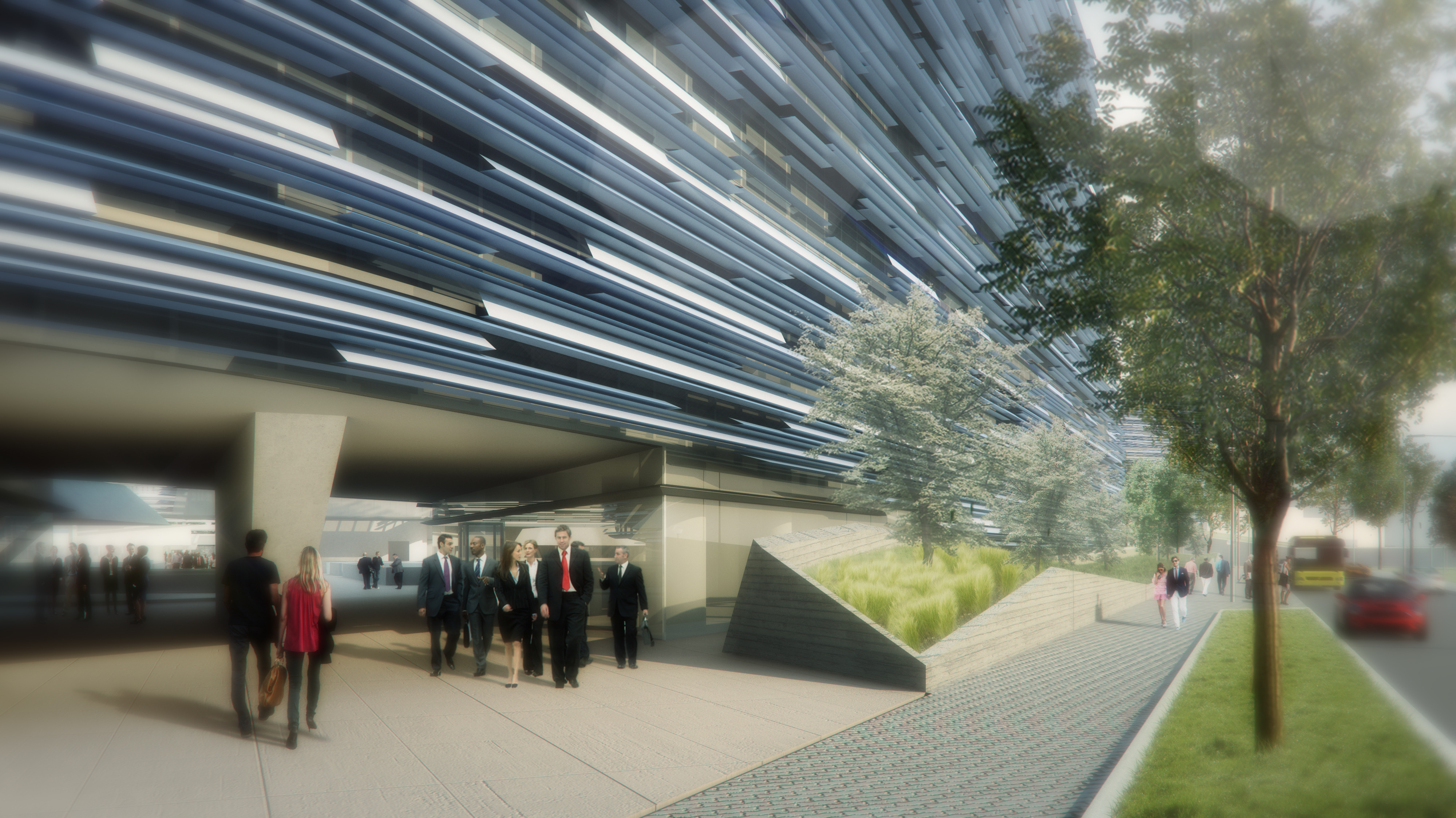 米兰 Eni 总部大楼 · 现代办公空间的绿色与创新设计-7