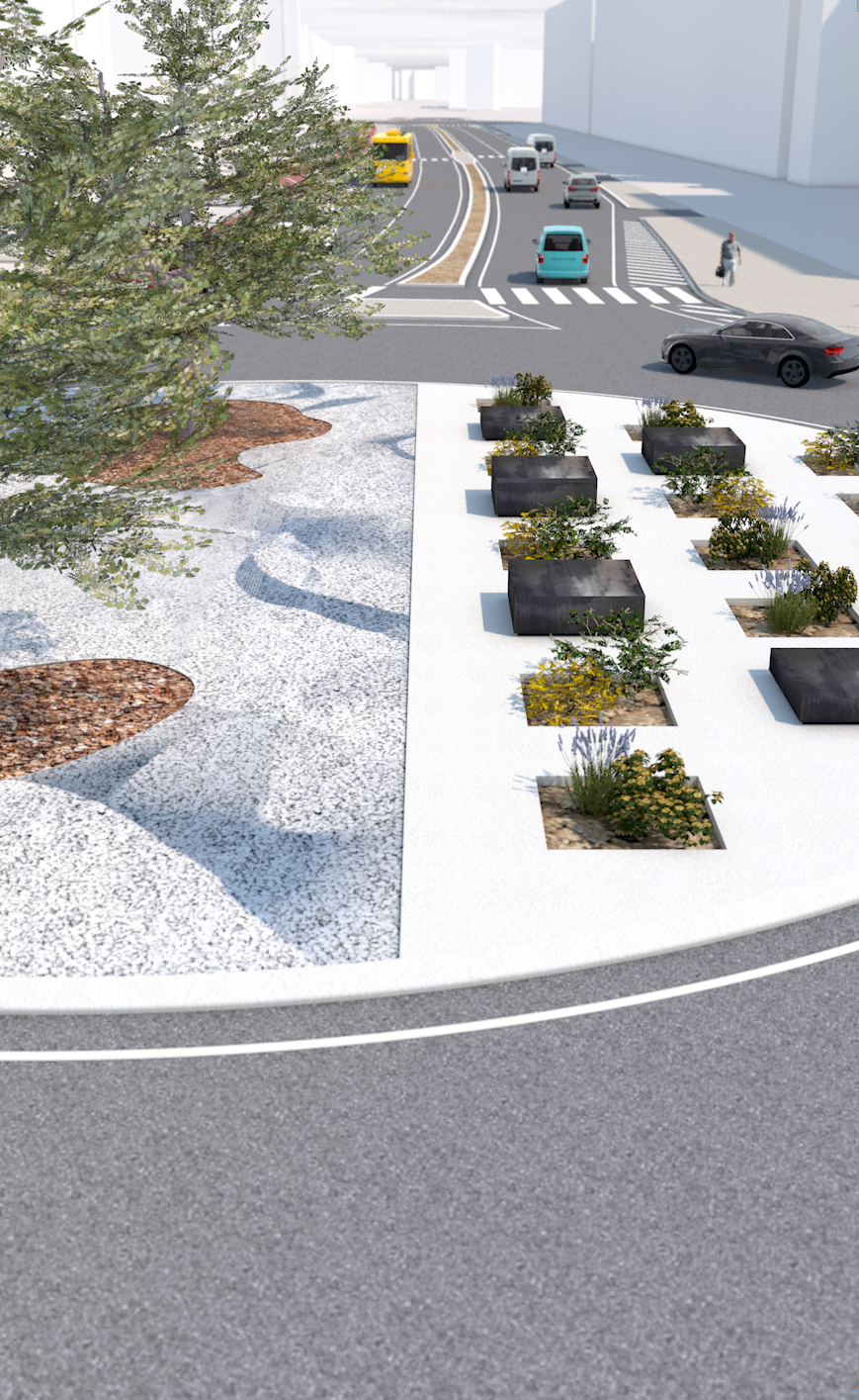 巴里市 via Amendola 道路绿化设计-19