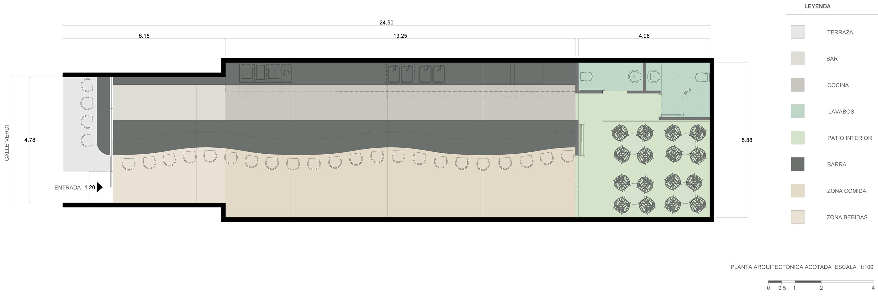 巴塞罗那 Campanas 餐厅——简约环保的美食空间-2