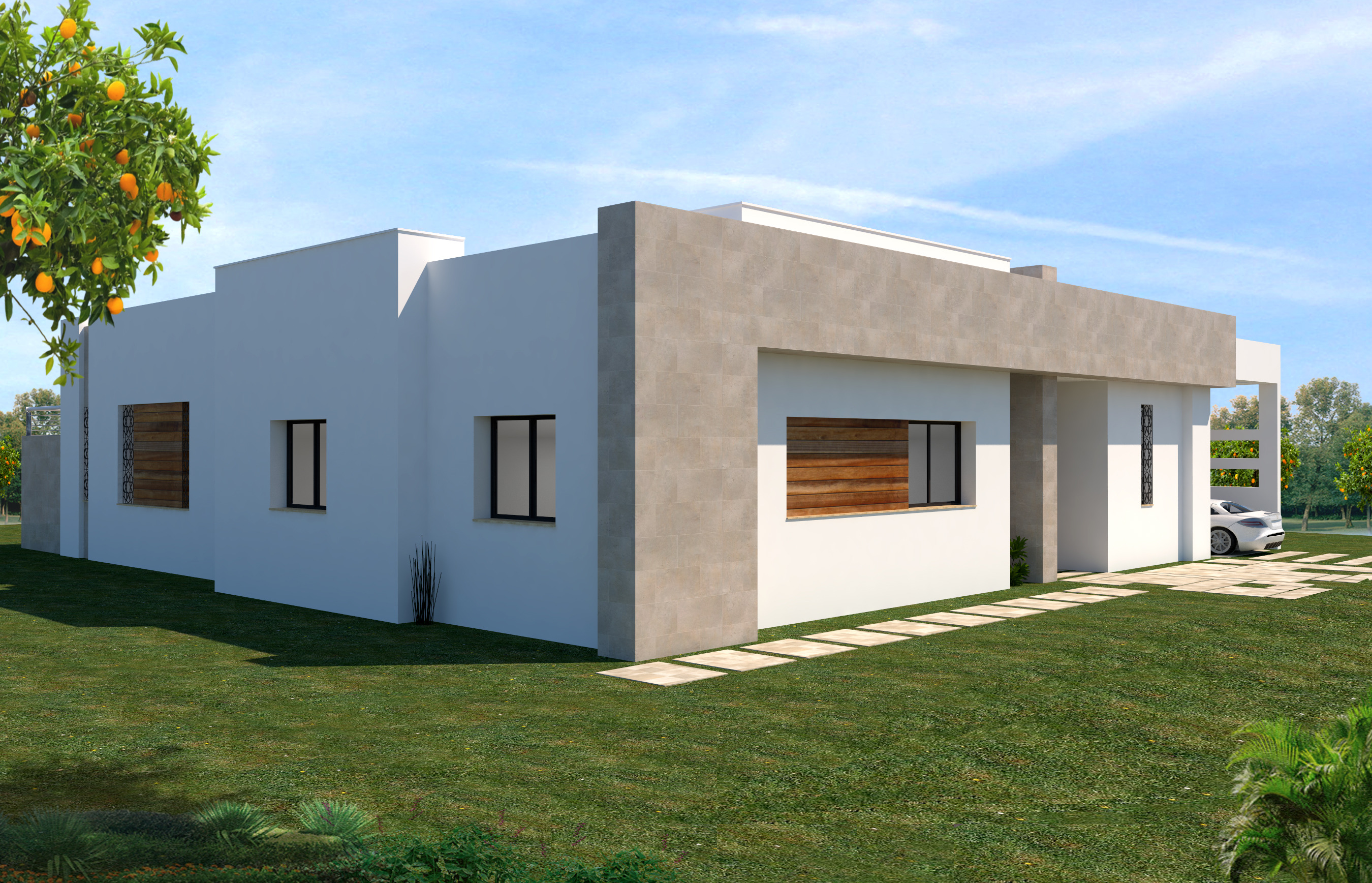 简约精致的橙园别墅设计-1