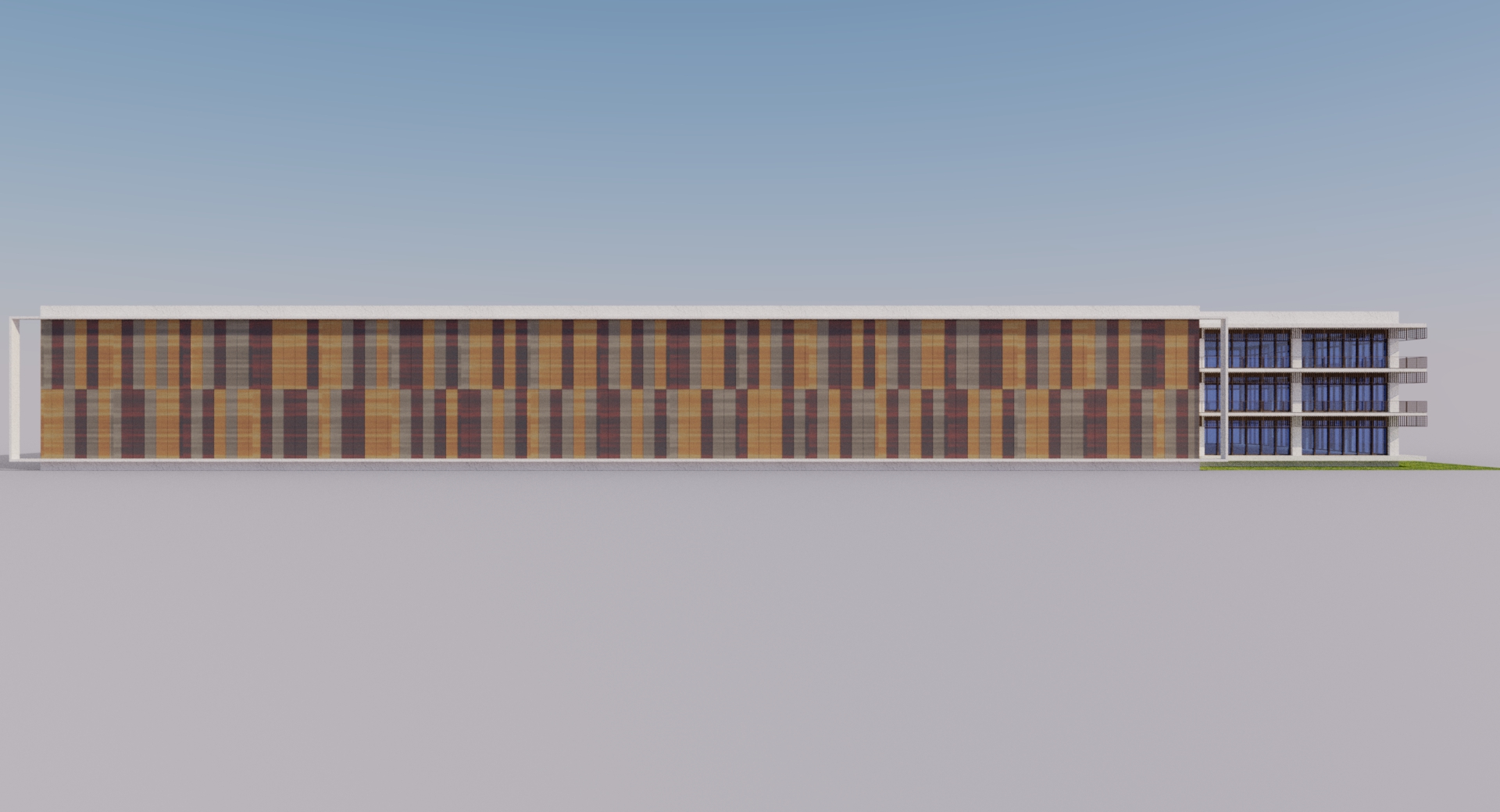 上海现代工厂办公楼设计-4