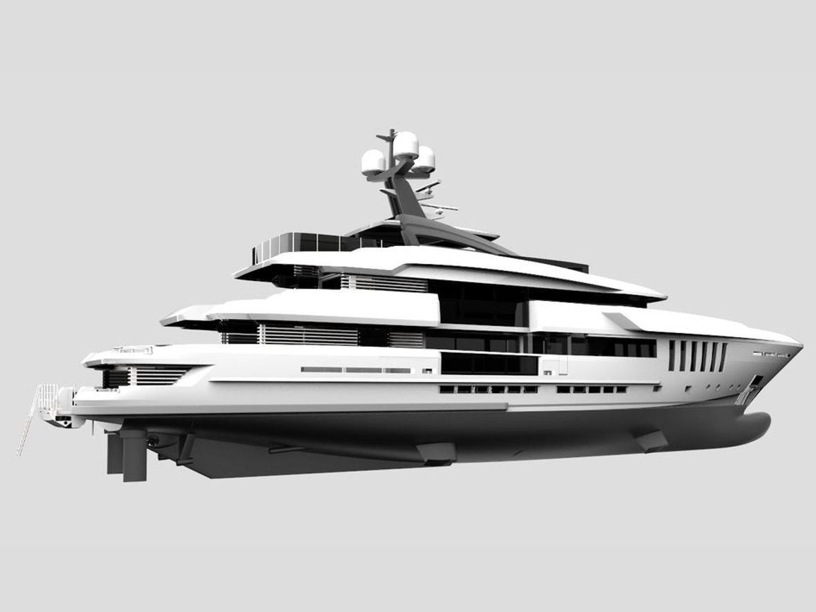 船舶室内设计团队打造 50 米豪华游艇内饰-1