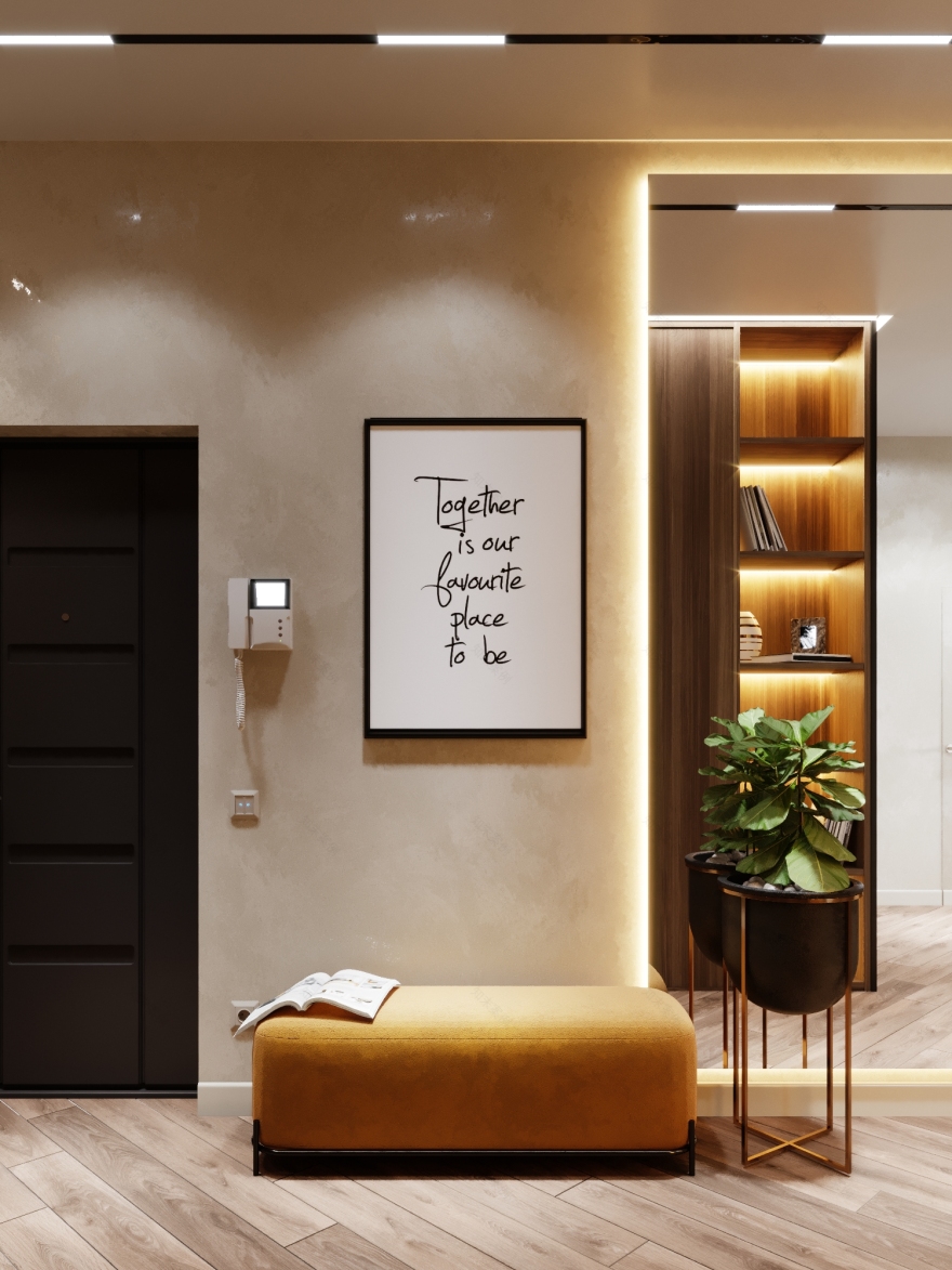 浪漫法式客厅,温馨和谐的家庭角落-9