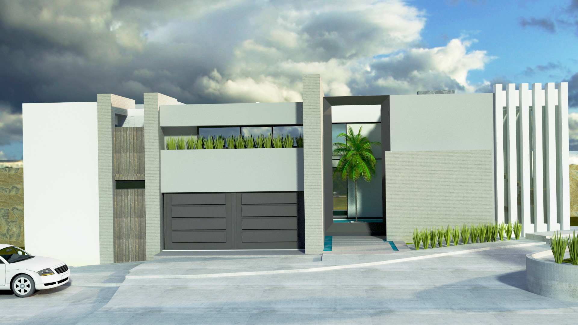 墨西哥风情独栋住宅设计-1