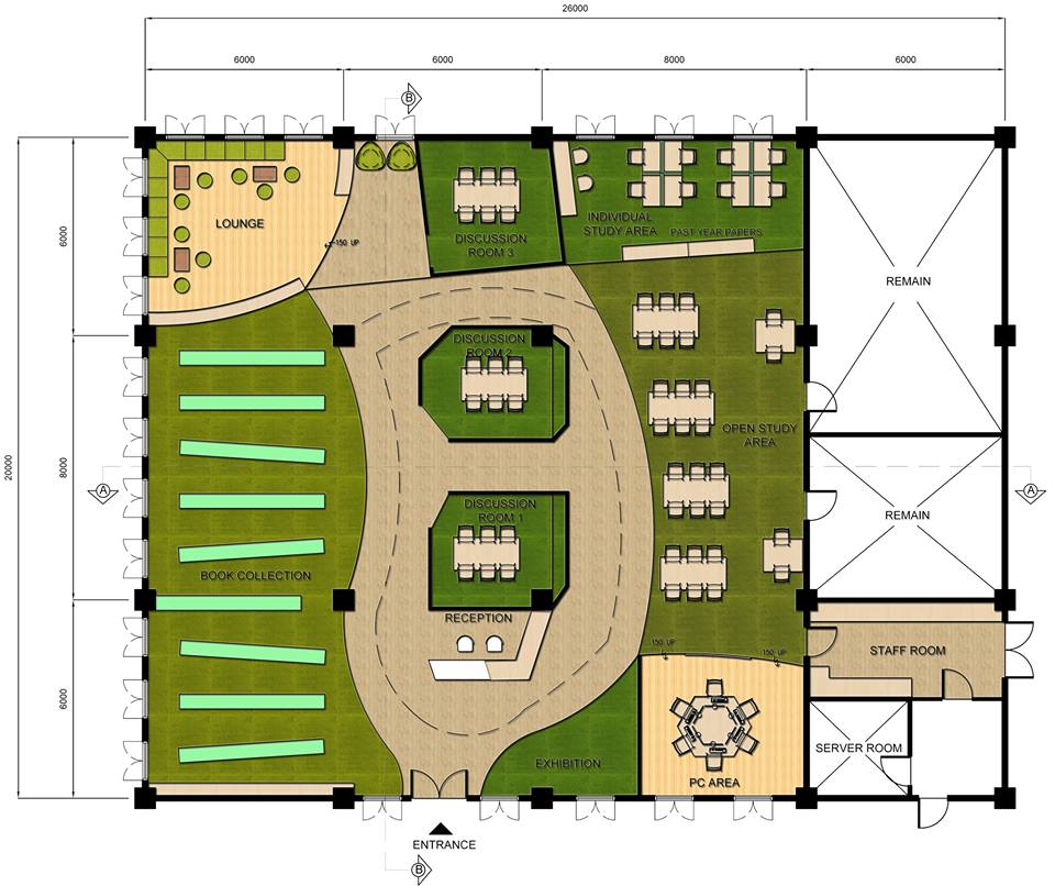 生命协同的 Kwanghwa 高中学图书馆设计-24