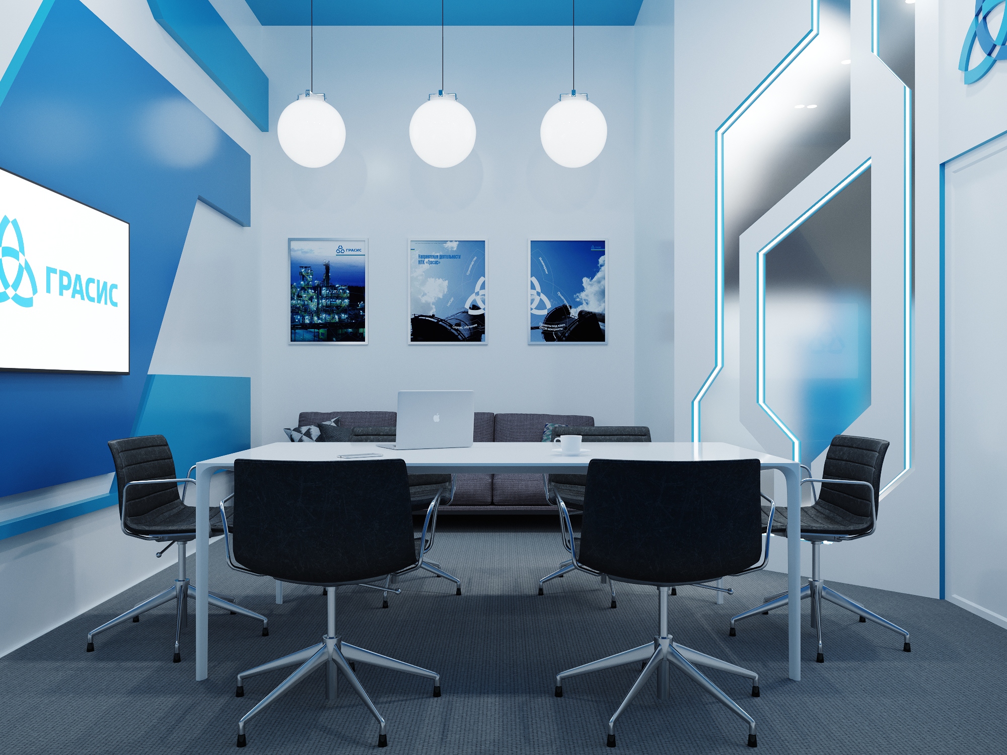 莫斯科 84 平米 GRASYS 展位设计-6