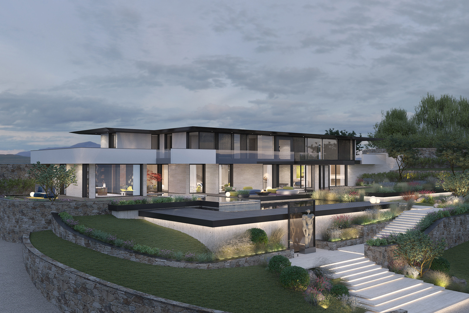 奥地利现代别墅设计与艺术融合-109