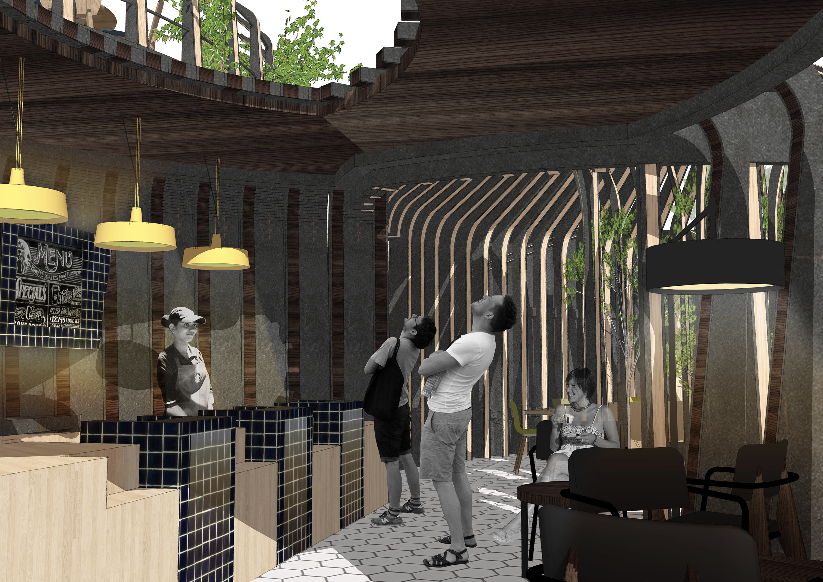 商业区中的灵动咖啡吧-10