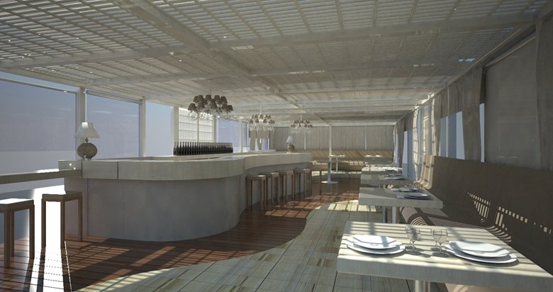 2012 年完成的 Hattico 露台酒吧，位于 Messina 海峡的露台上-7