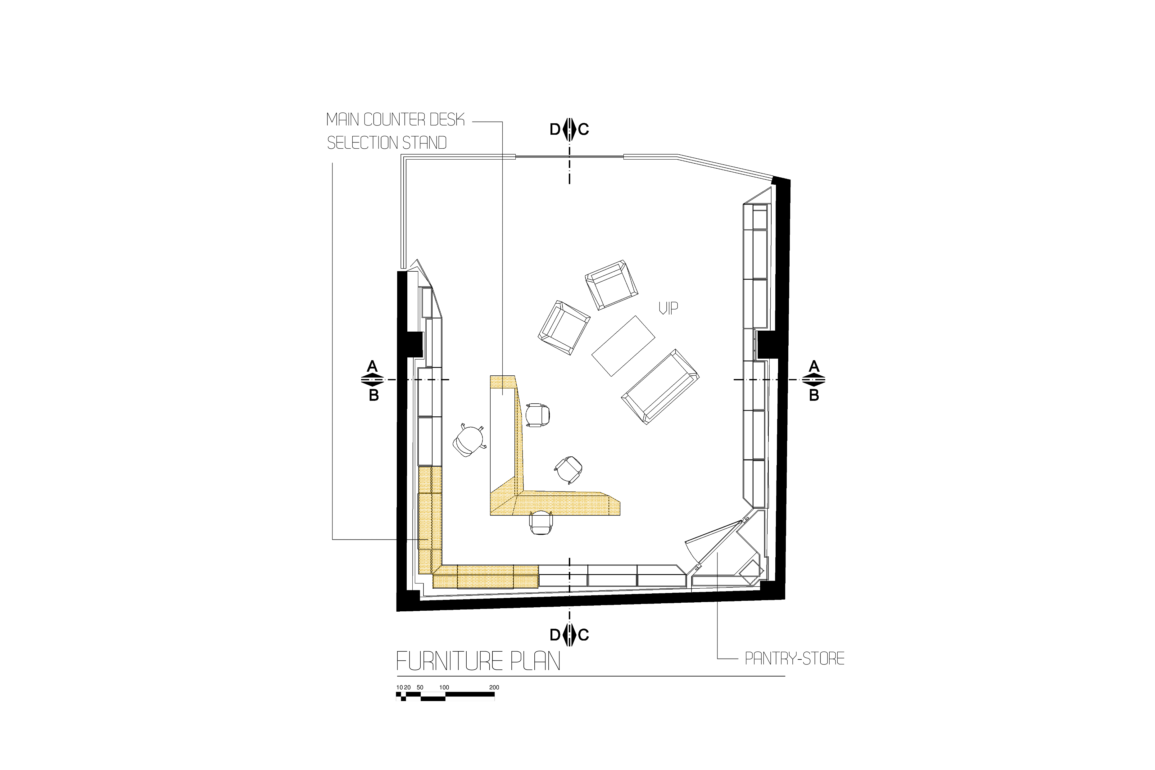 几何魅力 · 山姆光学商店的时尚空间设计-14