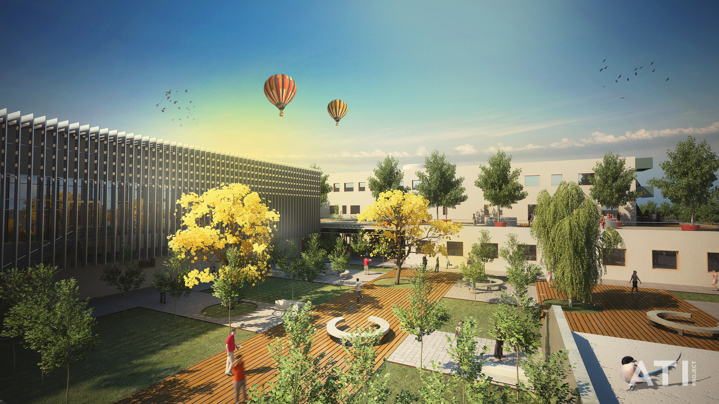 米兰新国立学校 | 绿色环保,智能科技的现代校园-1