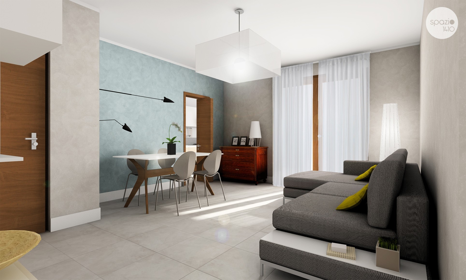 2014 年现代经典公寓设计案例 | 卧室配独立浴室，主次分明-1