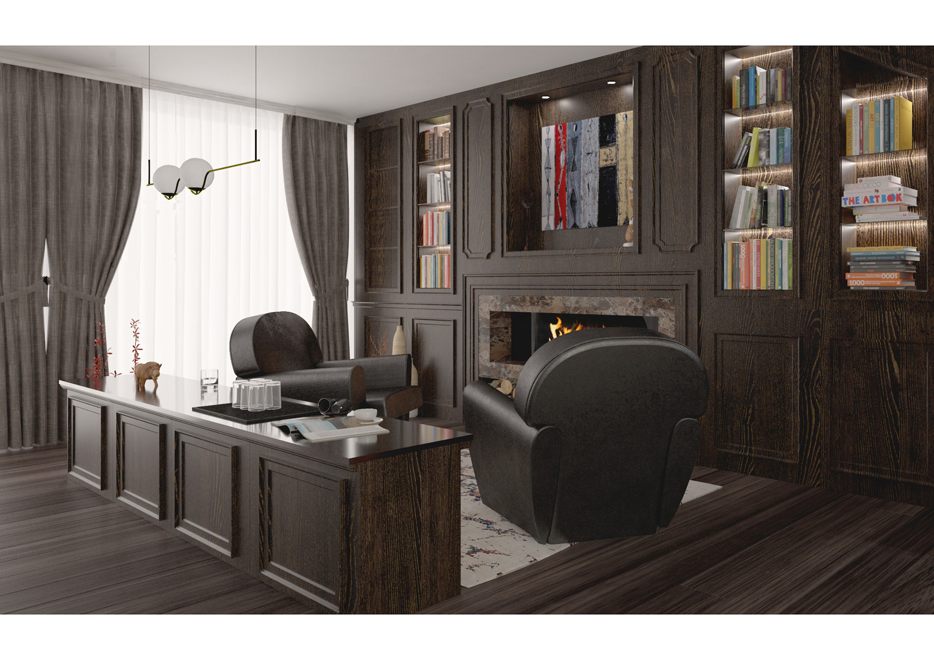 2019 年豪华室内设计典范——SS20 单家庭住宅-3