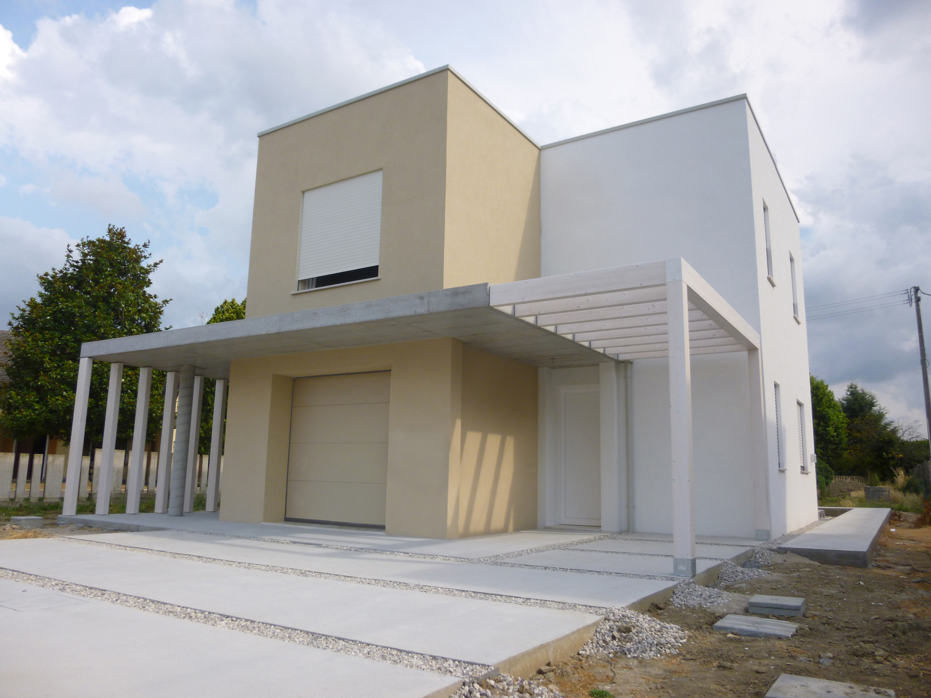 意式乡村现代家居，双高空间与户外融合-2