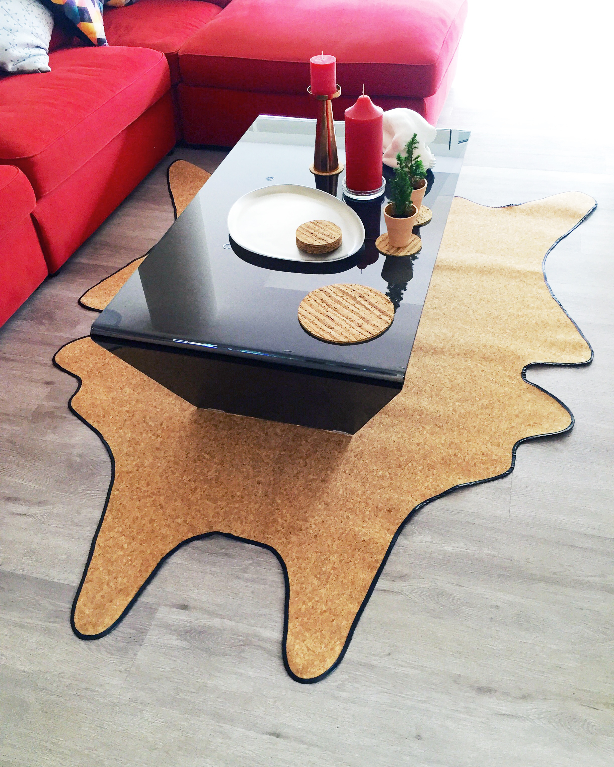 VEGAN 牛皮质地地毯-29