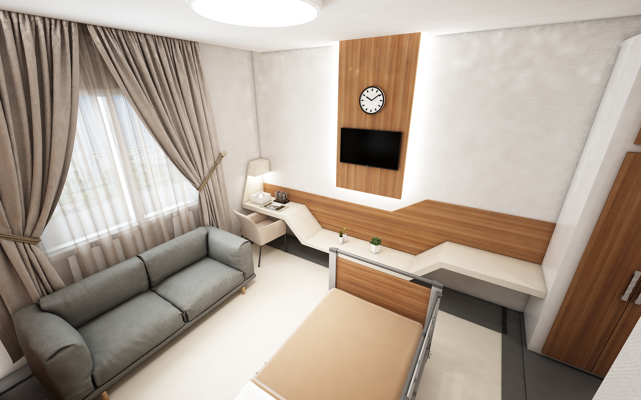 Hospital Suite Room İnterior Design / Mersin, Turkey-5