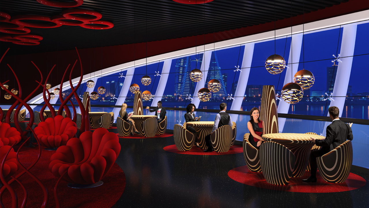 巴林"Murex"桥餐厅——水上建筑的惊艳之作-8