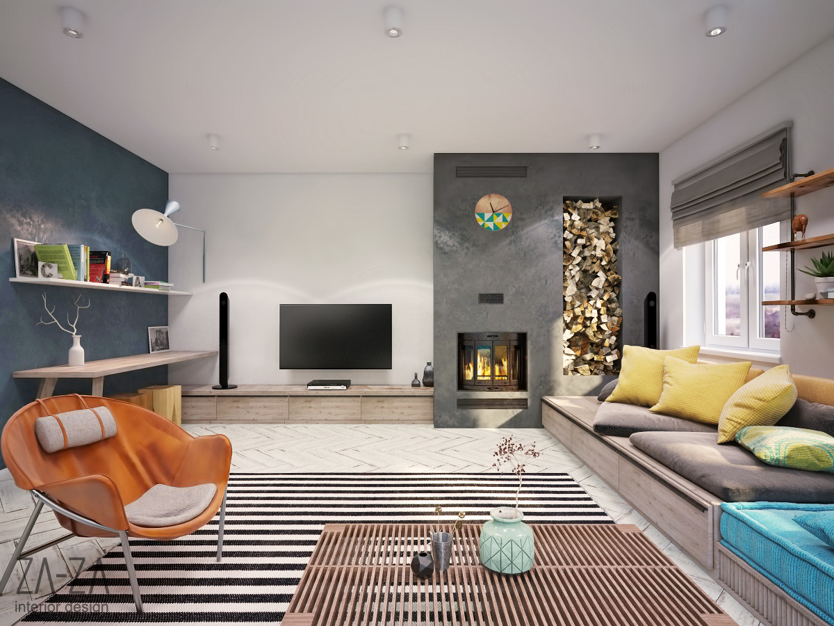 年轻公寓的极简生活空间-7