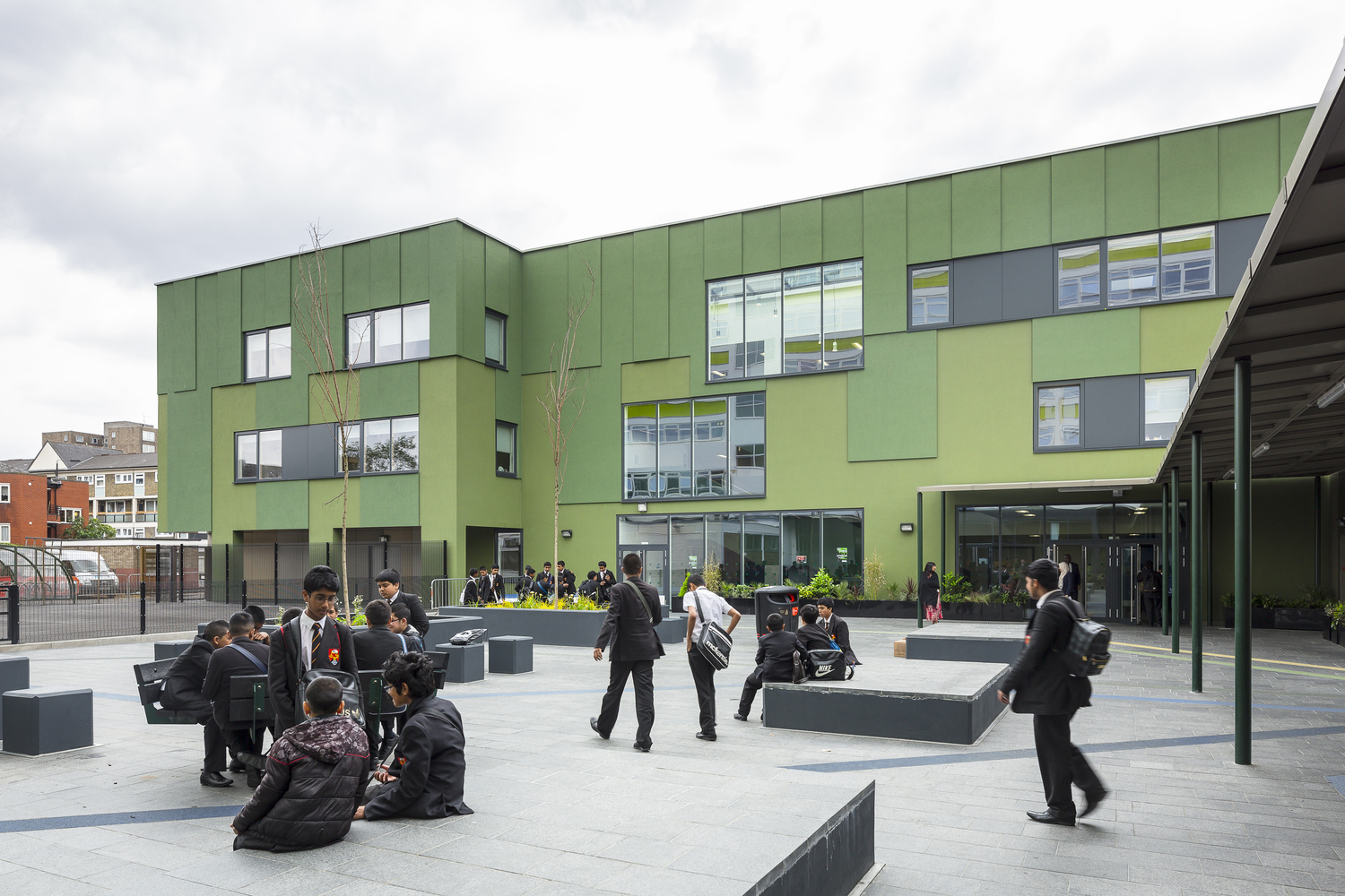 伦敦 Stepney Green College 校园改造-44