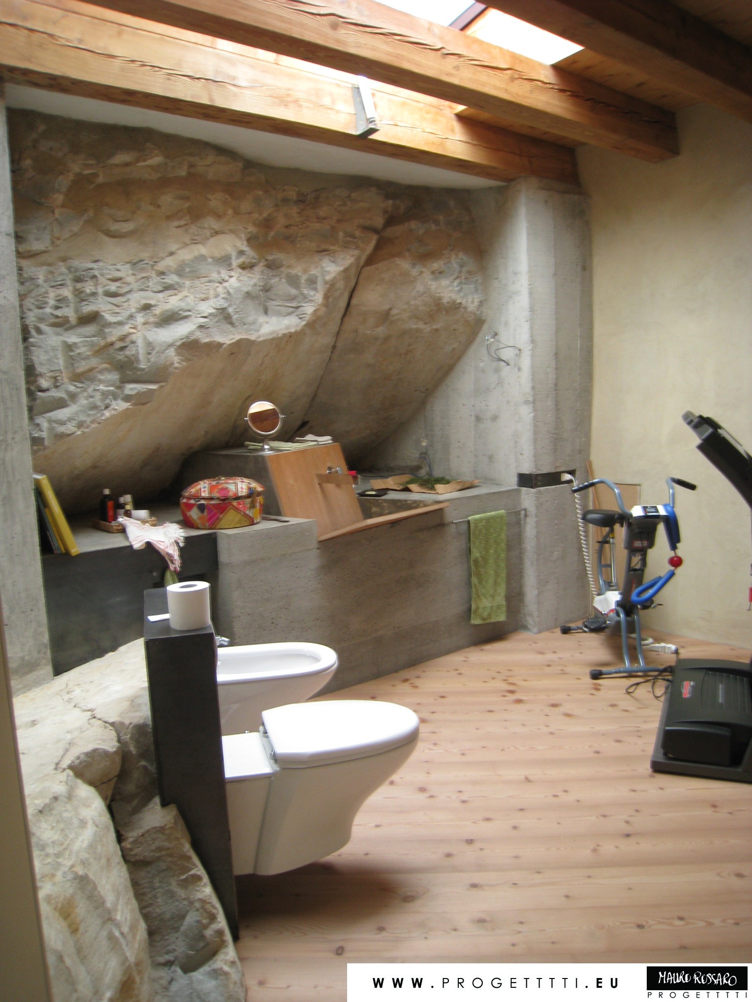 原生材料的艺术共鸣——Casa Rossaro 住宅设计-14