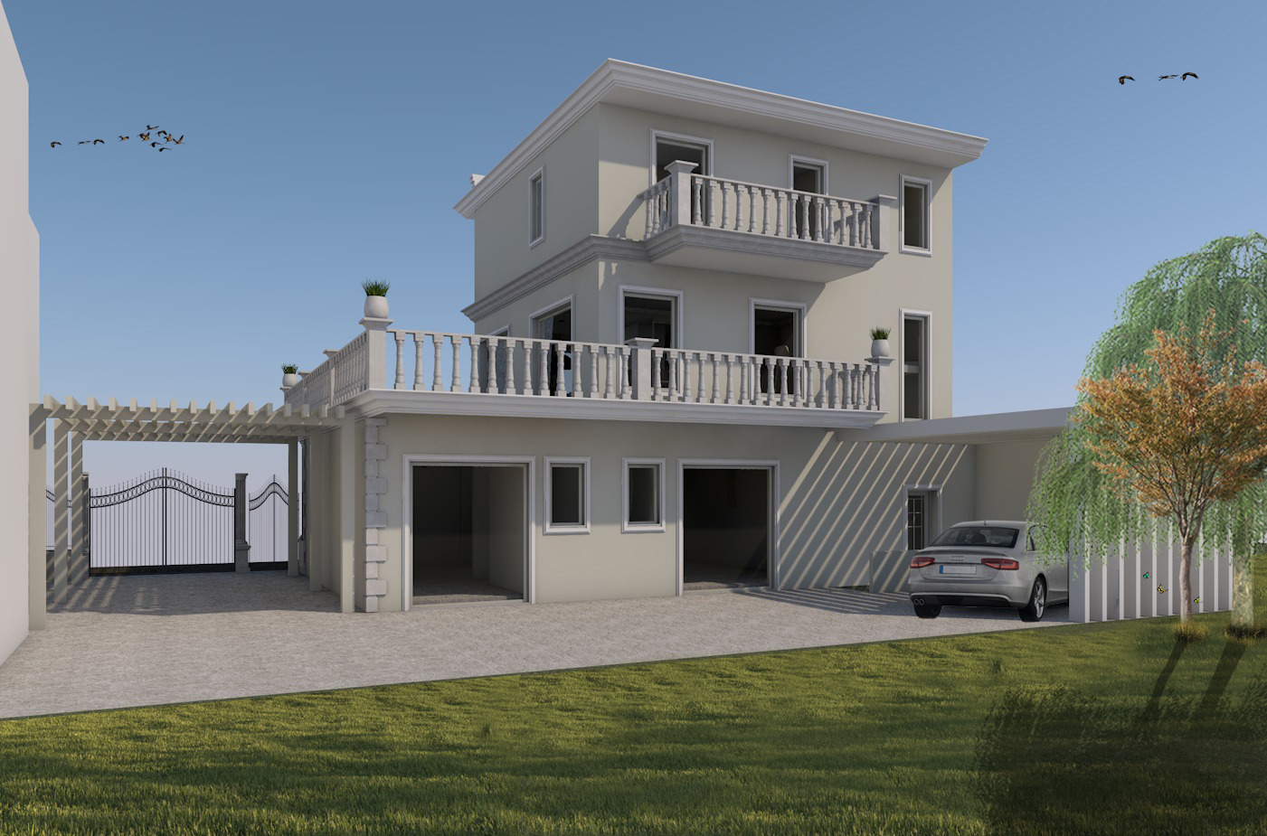 废弃建筑重建，打造三层楼商业住宅综合体-2