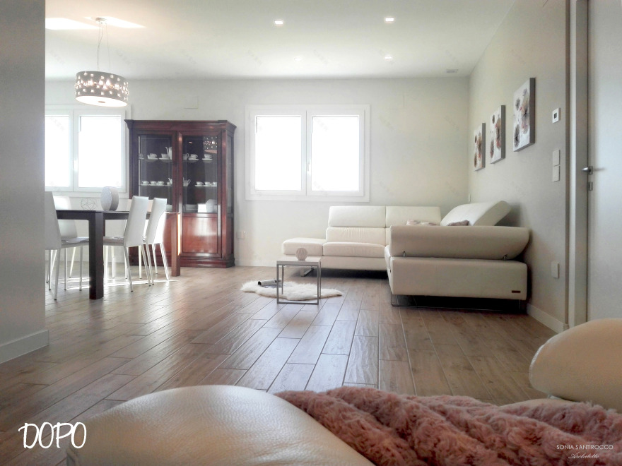 温馨开放式空间 | 意大利公寓客厅设计-39