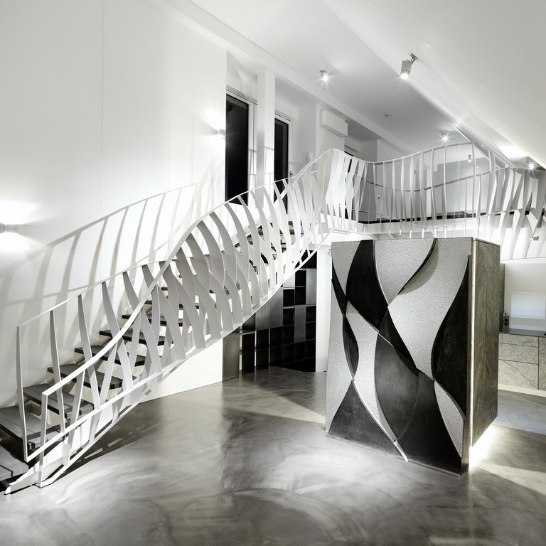 维也纳顶层公寓楼梯设计-1