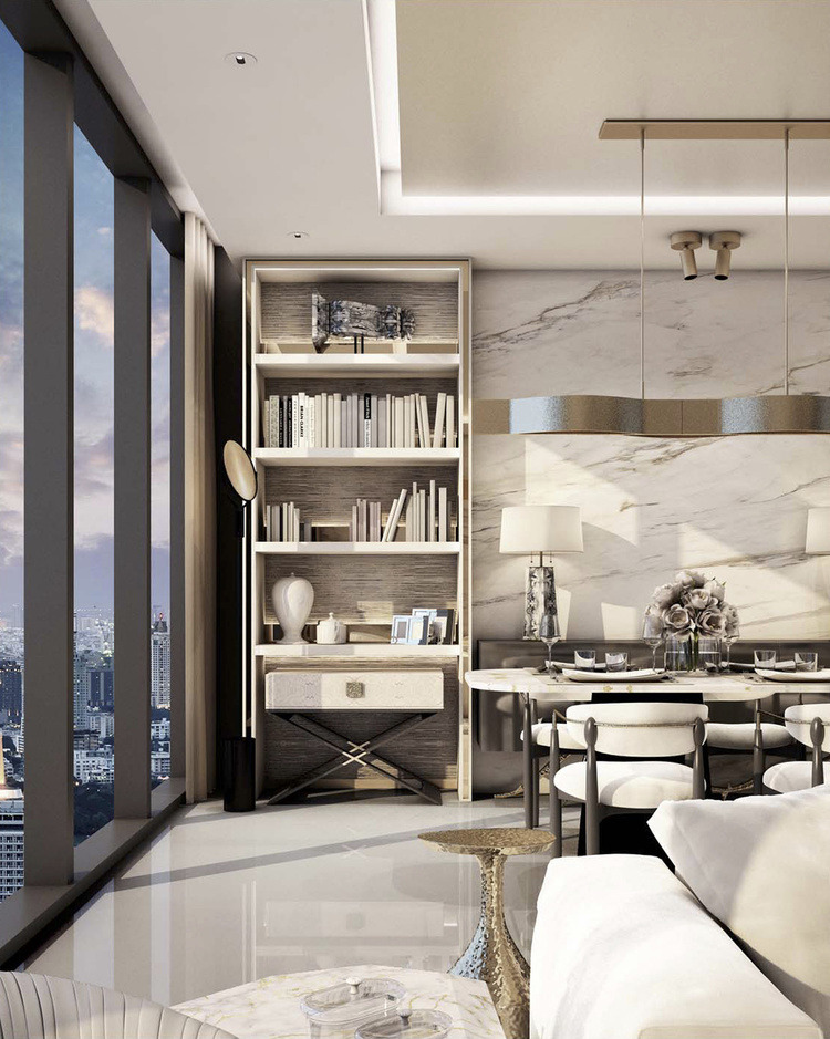 2018 年尚在施工中的 Sathorn Residence 单户住宅室内设计案例-2