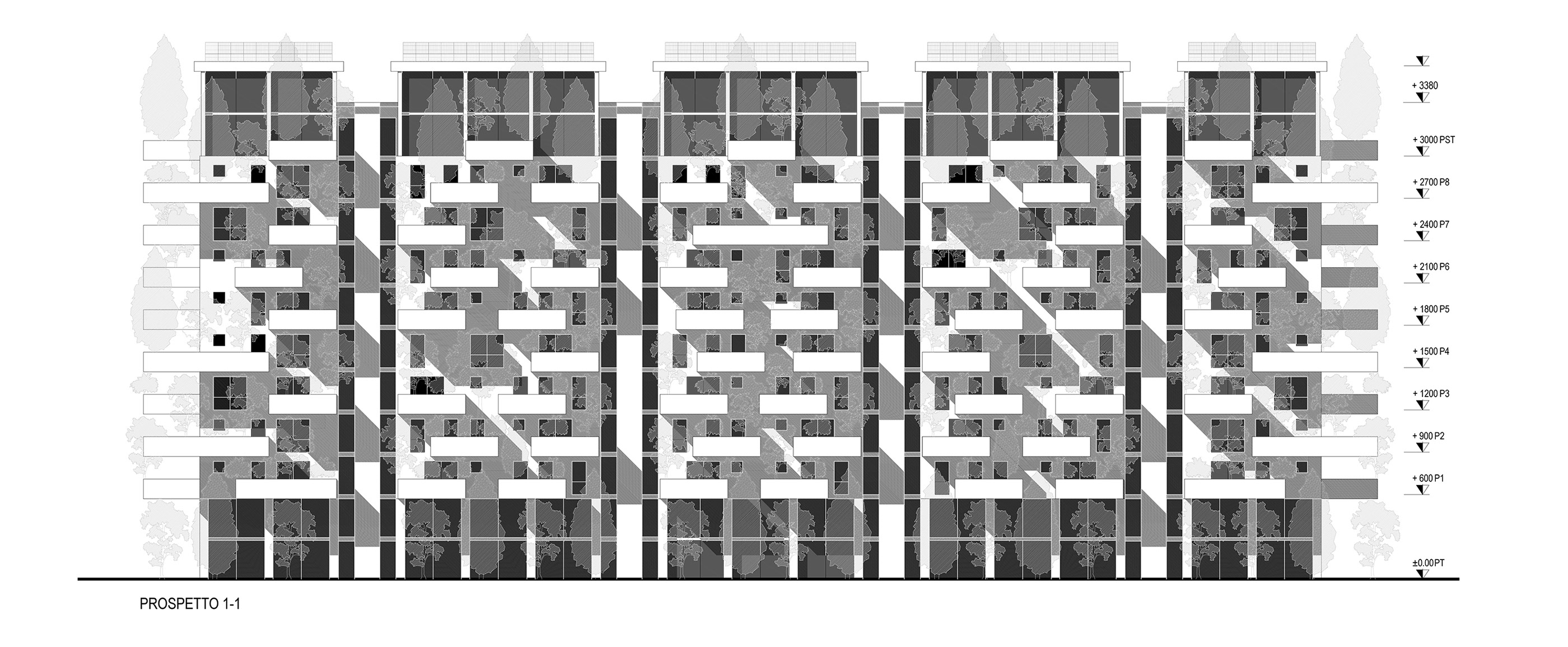 树之宫·垂直森林中的绿色住宅-7