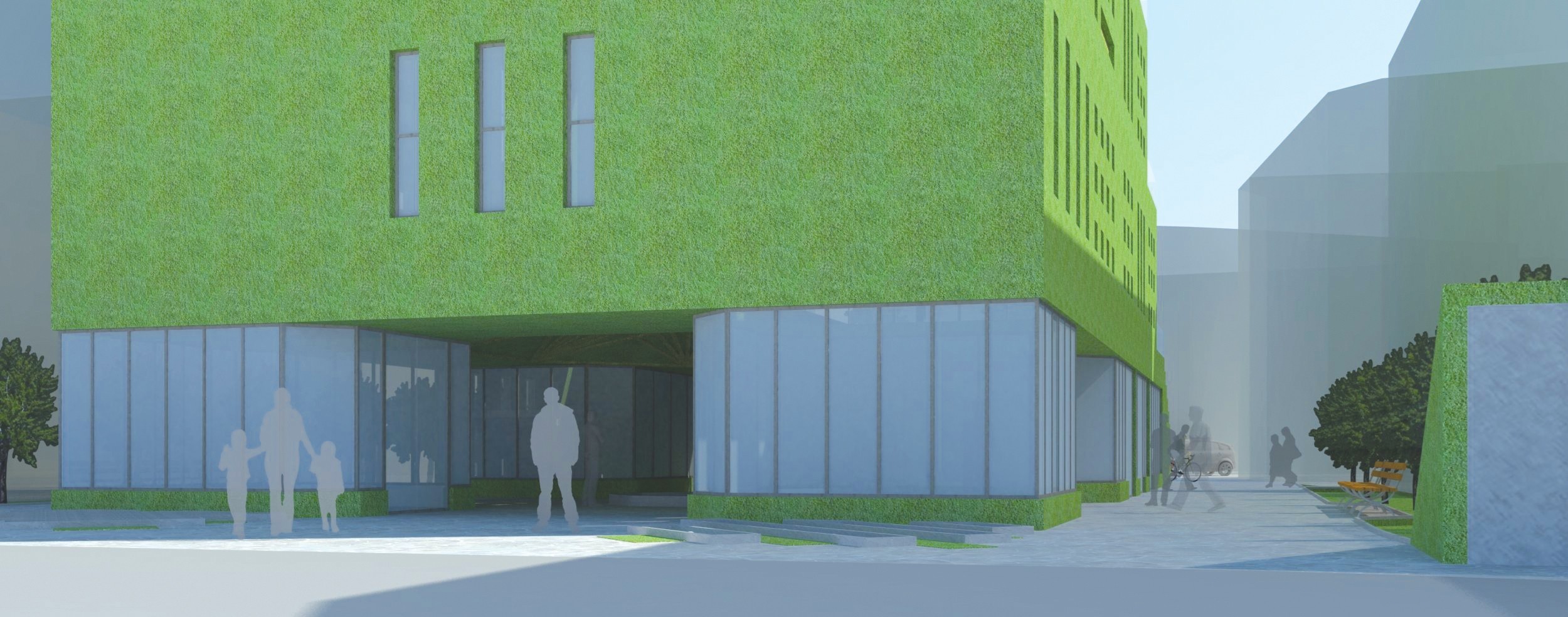 2014 年可持续建筑设计与绿色屋顶的融合-16