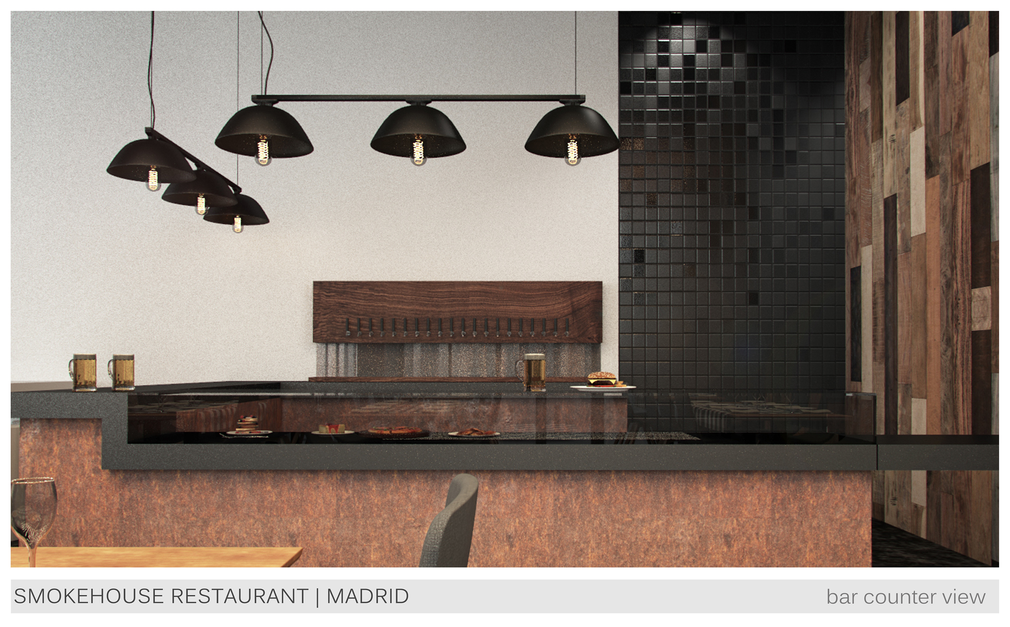 Madrid 西班牙城市烟熏屋餐厅设计大赛佳作-2