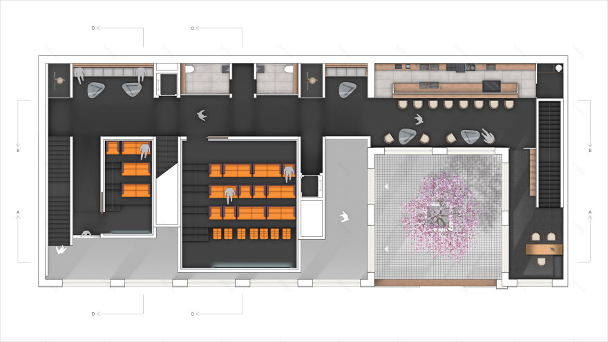 日本电影俱乐部“Kurabu”的空间设计-5