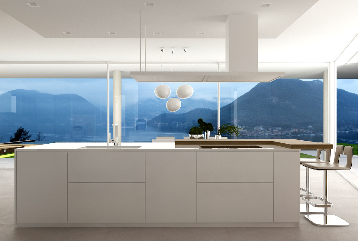 2014 年完工的意大利湖边别墅室内设计-3