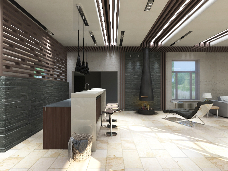 圣彼得堡乡村别墅的疗愈空间设计-7