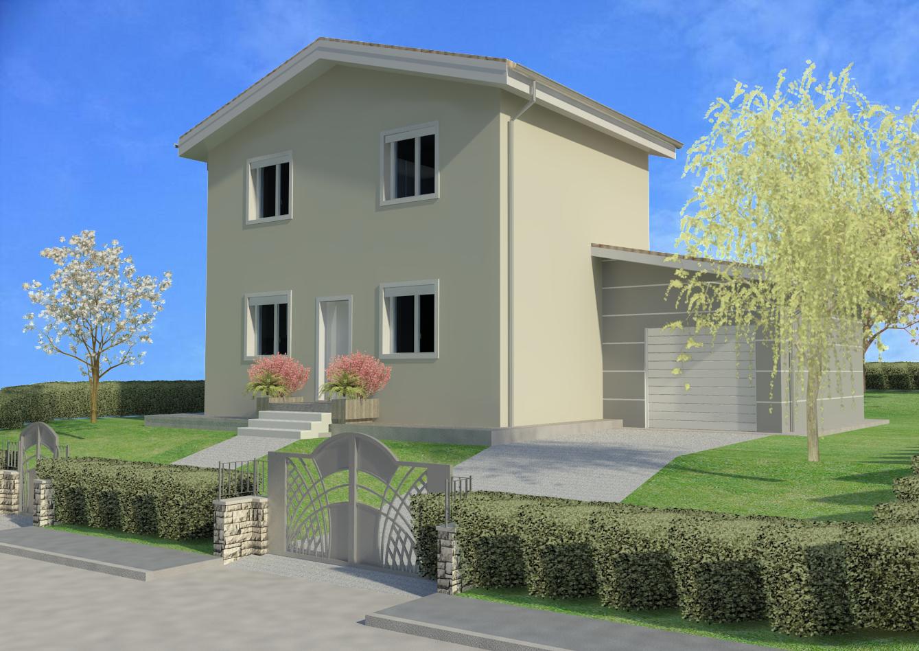 干式施工的钢结构单户住宅-1