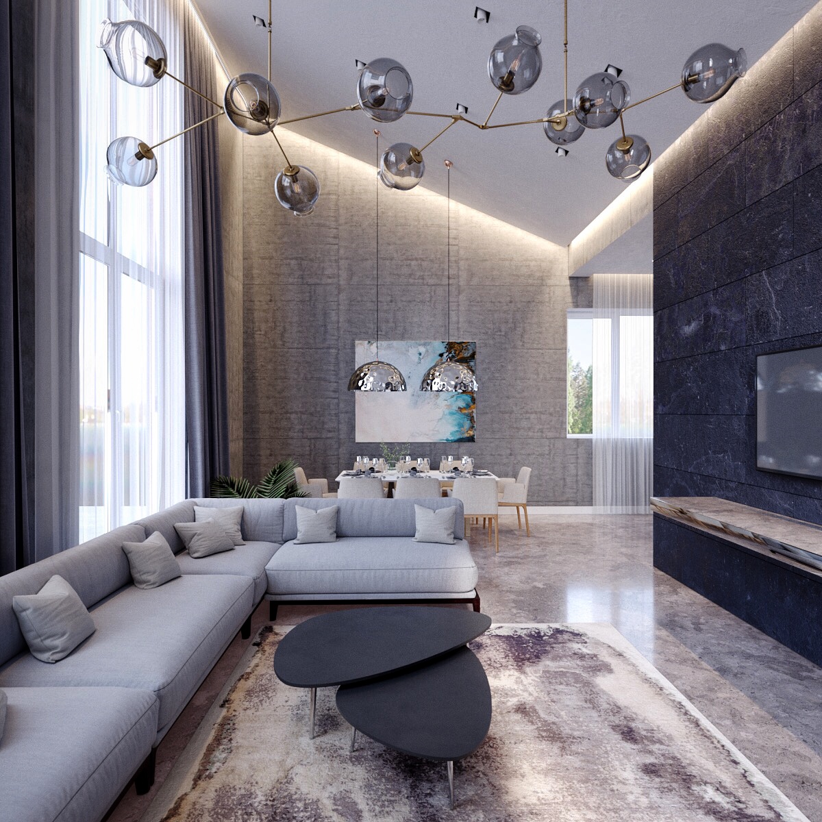 乌克兰极简私人住宅设计-15