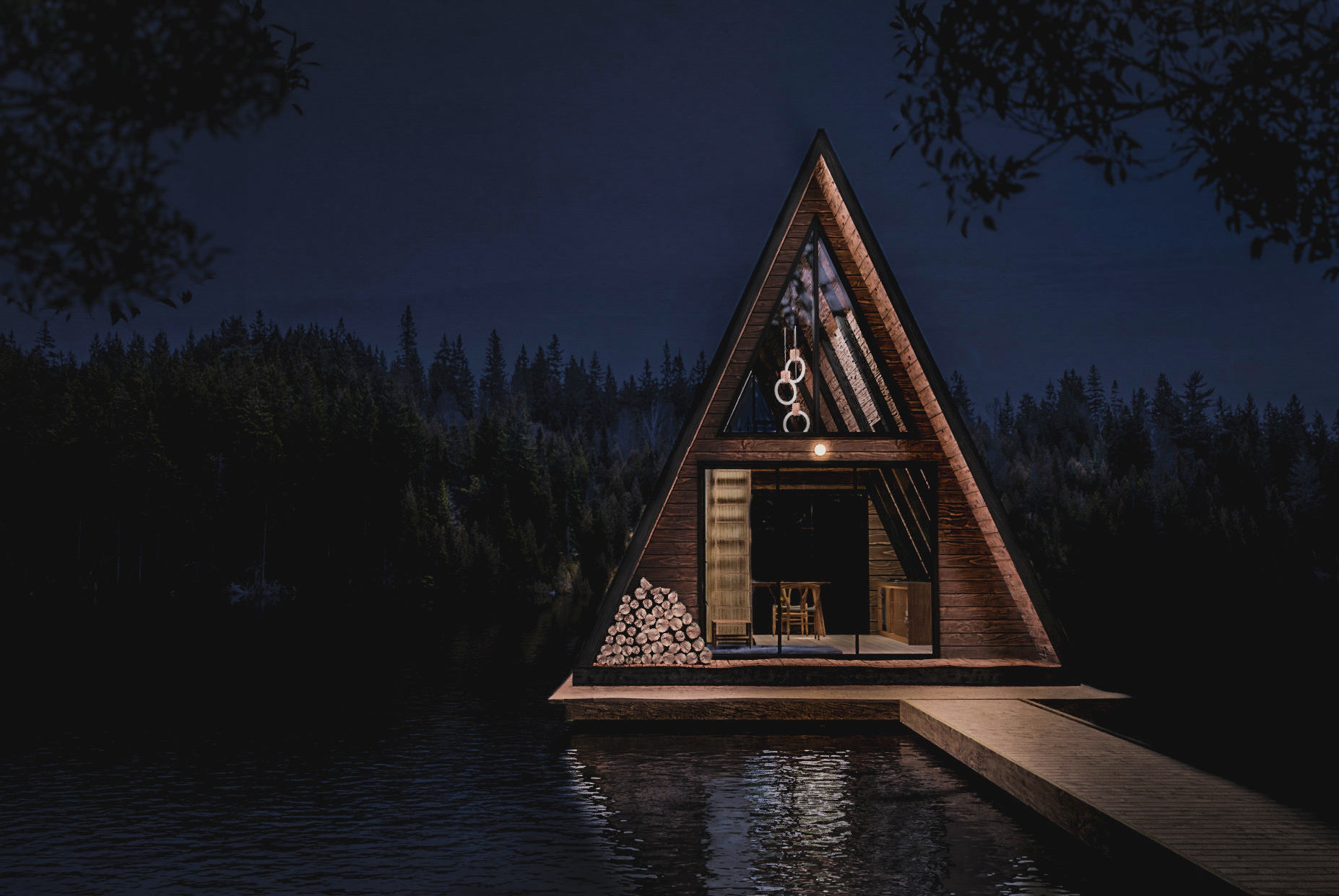 加拿大圣约翰湖畔木屋 | 温馨简约的度假胜地-9